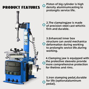 Precio de fábrica Cambio de neumáticos Reparación Máquina cambiadora de neumáticos semiautomática para neumáticos de 13-21 "con Nice Blue - Product Image 4