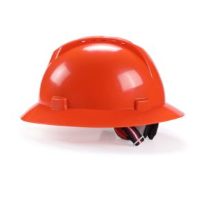 Helm Keselamatan tipe 1, helm keselamatan Kelas G penguatan pita industri konstruksi kerja cangkang PE teknik topi keras dengan lubang bernapas - Product Image 3