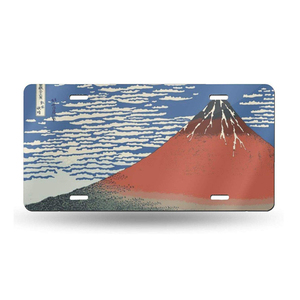 Japón Tokio Osaka Kyoto recuerdo regalo decoración diseño personalizado coche señal en relieve en blanco placa de aluminio - Product Image 4