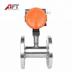 Flowmeter Turbin Cairan Kimia Inline 4-20mA Pulsa Stainless Steel Layar LCD Industri IP65 Smart Bersertifikasi Ce Exd - Product Image 3