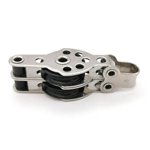 316 in acciaio inossidabile puleggia a fune a vela blocco Kayak doppio Nylon puleggia girevole tipo 25mm - Product Image 2