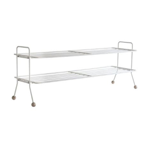 Metal Large White Customizable Shoe Rack Long Bench Shoes Rack and Stands Flower Pot Durable Spaces <b>Rustic</b> Shoes Collection - Product Image 1