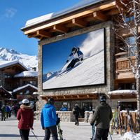 Écran LED P8 8K résistant aux basses températures, étanche IP65, anti-éblouissement, pour stations de ski et sports d'hiver en extérieur, directement de l'usine