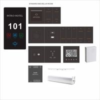 Panneau de commande intelligent pour chambre d'hôtel GRMShotel avec écran tactile, interrupteur double pôle étanche, système IPTV
