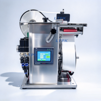 Machine d'étiquetage à aspiration LT-FL10 pour surfaces planes, applicateur d'étiquettes pour boîtes en carton, flacons cosmétiques plats, bouchons de bouteilles, cartes, piles