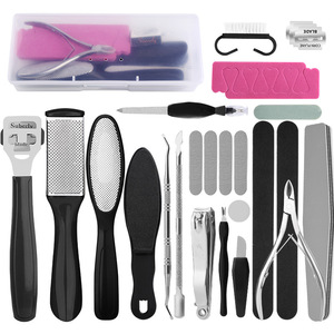 Baiyi Foot <b>File</b> 8-Piece Pedicure Set Stainless Steel For Home Use Dead Skin Callus Remover - Product Image 4