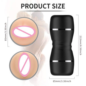 MEIPER 2 In 1 Mund Vaginas Männliche Masturbation Cup Realistische Tasche Pussie Silicon Sexspielzeug Für Männer - Product Image 6