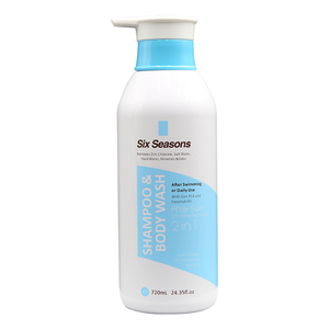 Produits phares SixSeasons Shampooing et gel douche 2 en 1 pour éliminer le chlore après la baignade avec PCA de zinc et huile de <span class=keywords><strong>coco</strong></span> - Product Image 1