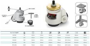 Wrench Adjustment Damping Foot Pads Roller Leveler Height Leveling Caster Wheels <strong>Other</strong> <strong>Hardware</strong> - Product Image 2