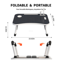 Bureau pliable en bois et alliage d'aluminium, facile à assembler, pour ordinateur, idéal pour le bureau à domicile ou la chambre, avec des fonctions de rangement