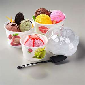 Cuenco de comida rápida desechable con logotipo personalizado impreso para comida para llevar, ensaladera de papel Kraft con tapas - Product Image 3