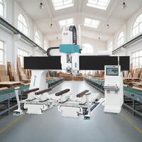 Machine à commande numérique 5 axes pour le travail du bois massif, fraisage 5 faces, usinage de meubles en bois massif, routeur CNC 3D