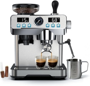 Máquina de Café Espresso Semiautomática Profesional, Máquinas Comerciales para Hacer Café Espresso para el Hogar - Product Image 1