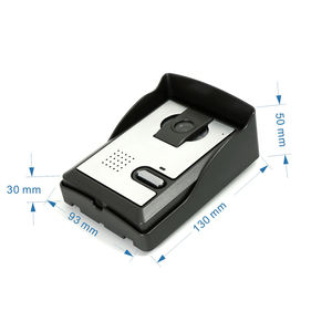 Gece görüş ile HD kablolu Video kapı zili su geçirmez güvenlik interkom erişim kontrol sistemi görsel kapı zili telefon - Product Image 5