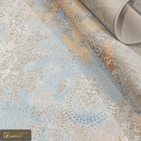 Tapis d'intérieur classique floral jacquard de qualité supérieure LandScopeTech, tapis tissé Wilton vintage en relief 3D, tapis de salon en acrylique