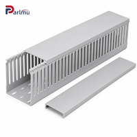 Goulotte de câblage en PVC pour bureau, maison et industrie – Dissimule les câbles désordonnés – Couvercle à clipser facilement – Plastique durable
