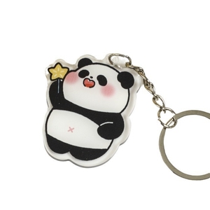 Tùy chỉnh in logo rõ ràng Keyring Epoxy acrylic nhựa móc chìa khóa Acrylic chủ chốt dễ thương Panda Anime Acrylic Keychain quyến rũ - Product Image 6
