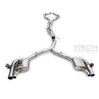 Sistema de Escape Completo de Competición con Tubo Delantero y Válvula Remota Catback SS304 para Audi B9 RS4 RS5 2.9T, Tubo de Alto Rendimiento