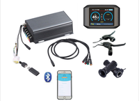 Kit de conversion de moto électrique à moteur moyeu haute vitesse QS273 8KW 3.5T/5T avec écran LED 72V 8000W pour vélo électrique