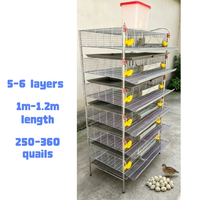 Cage à cailles haute densité de type H, 160 oiseaux par ensemble, matériel d'élevage avicole fiable
