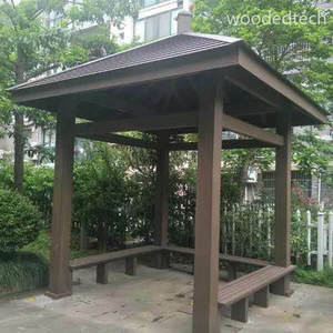 ศาลาไม้ในตัวพร้อมที่นั่งและโต๊ะอเนกประสงค์สำหรับร้านอาหารและรีสอร์ท - Product Image 2