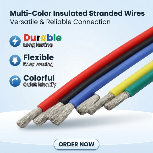 Wholesale High Temperature Resistance Flexible Wire Single Core 18awg/16awg/14awg/10awg/9awg/8awgSilicone Tinned Copper Cable