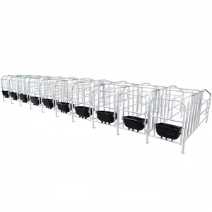 Nueva pluma de gestación de cerdas galvanizada con comedero, casa de cerdos, corrales de gestación de cerdas, cajas para cerdos - Product Image 2