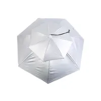  Luwint 36'' Umbrella Hat, 2 Layer Folding Rain UV