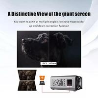TouYinger T6 Portable HD LED projecteur (Android Wifi en option) vidéo projecteur Support 4K Full HD 1080p Home cinéma