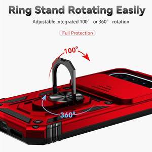 Fundas para Teléfono Móvil con Anillo Metálico y Soporte para Google Pixel 10 9 Pro XL Pixel 10 9 8 7 6 Pro 9A <span class=keywords><strong>8A</strong></span> 7A, Fundas Resistentes a Golpes de TPU - Product Image 2