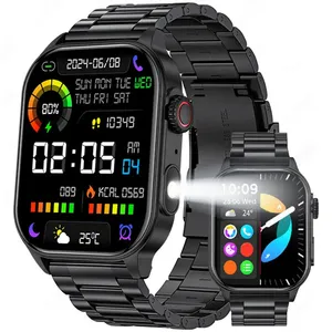 <span class=keywords><strong>Reloj</strong></span> <span class=keywords><strong>Inteligente</strong></span> <span class=keywords><strong>LIGE</strong></span> Nuevo para Hombre con Linterna, Pantalla Grande HD de 2.01'', Voz AI, Llamadas Bluetooth, <span class=keywords><strong>Reloj</strong></span> Deportivo, Monitor de Salud, Smartwatch para Mujer - Product Image 1