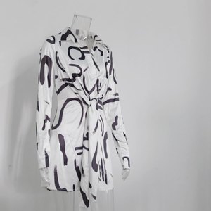 Vestidos Camiseros Estampados Cómodos de Manga Larga para Mujer, Nueva Colección de Moda - Product Image 6