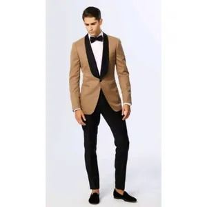 批发 2 件男士西装夹克裤子设计正式婚礼舞会商务套装为男士设置