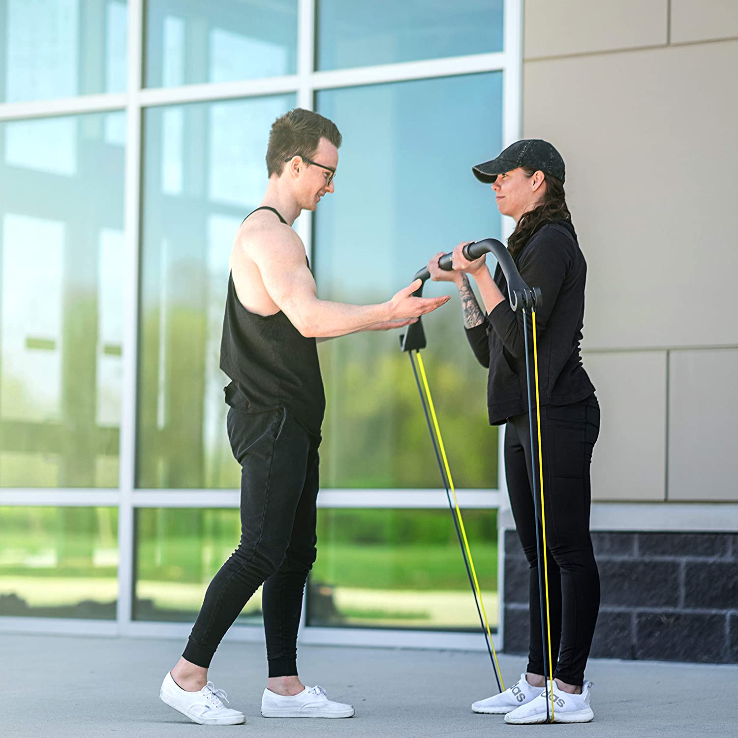 Тренировочный бант-портативный домашний тренажерный зал Эспандеры фитнес оборудование система, портативное оборудование для тренировок на верхней части тела