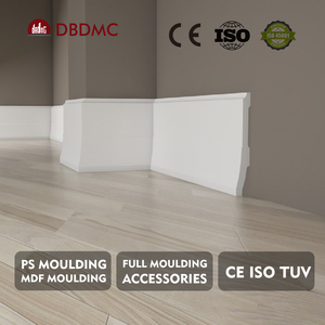 Hiện đại màu trắng sơn lót tường gỗ ván chân tường sử dụng trong nhà 3 mét độ dày phù hợp với sàn gỗ Ốp chân tường căn hộ trang trí nội thất khuôn - Product Image 4