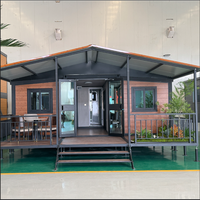 Conteneur en acier extensible pour maison modulaire préfabriquée minuscule conception mobile pour hôtel utilisation extérieure de parc conception mobile pliable de parc