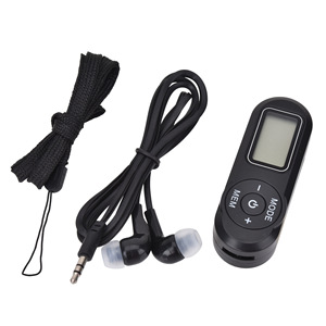 Radio FM portable avec réglage numérique 88,2 MHz, écran LCD, batterie rechargeable, haut-parleur intégré, taille mini - Product Image 2