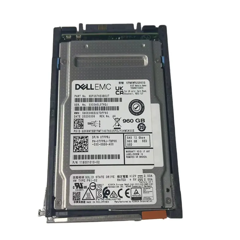 Original DELL nuevo 960GB 1,92 T 12Gbps SAS SSD servidor grado Disco Duro SSD Dell Disco Duro precio