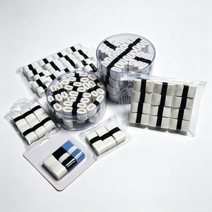 Sangle de préhension haute adhérence pour raquette, confortable, antidérapante, absorbant l'humidité, pour pickleball, <span class=keywords><strong>badminton</strong></span>, tennis, 3 pièces/paquet - Product Image 1