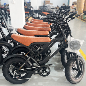Vélo de montagne rétro tout-terrain avec suspension intégrale, pneus larges de 20 pouces, batterie au lithium 48V, moteur sans balais 750W, étanche, entrepôt UE - Product Image 5