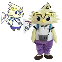 Qiman populaire adulte mascotte Costume chien Melon JJ vache étoile de mer éléphant Sonic personnage inspiré emblématique patte thème chien pour adultes