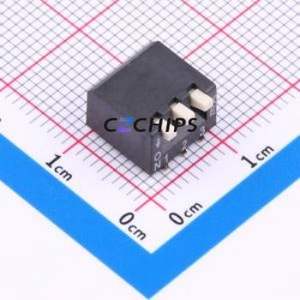 HX 2.54-3P TPCB DIP Switch SMD-6P,9.02x11mm Switch Flat Toggle, Raised Type Single Pole Single Throw 3 Gull Wing Type - Product Image 1