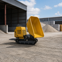 Hochleistungs-Mini-Dumper-Truck mit Hydraulischem Raupenlader, Frontlader und Selbstladefunktion für