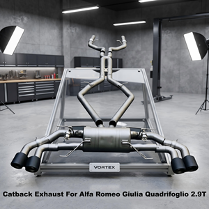 ท่อไอเสียสแตนเลส Vortex Performance สำหรับ Alfa Romeo Quadrifoglio พร้อมวาล์วสุญญากาศ ชุดแต่ง Catback อะไหล่ท่อเก็บเสียง - Product Image 1