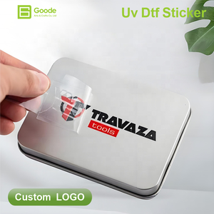 Autocollants DTF UV vernis brillant Goode, impression graphique personnalisée pour appareils électroniques, transferts haute résolution résistants aux rayures - Product Image 1