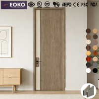 Porte intérieure en bois MDF insonorisée EOKO pour appartement, moderne, vente en gros, pré-montée