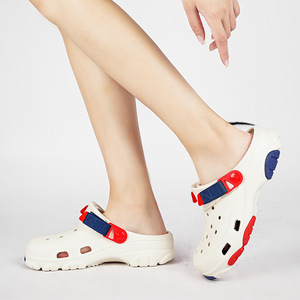 Guru – Crocs pour hommes, sandales d'été à semelles épaisses, rehaussantes, à bout fermé, respirantes, antidérapantes, pour la plage - Product Image 3
