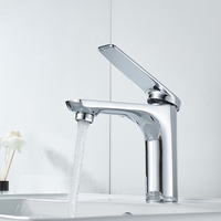 Momali économique moderne mitigeur avec eau chaude et froide robinet de lavabo en laiton avec 5 ans de garantie de qualité mitigeur d'évier