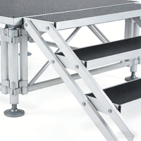 Scène pliable en alliage d'aluminium pour mariage, DJ, concerts de musique, scène portable à montage simple, TUV pour expositions, mariages