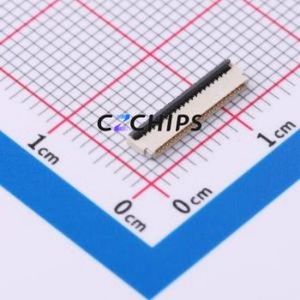 FPC-0.5HF-20PWBH10 FFC/FPC Connector SMD,P=0.5mm,Horizontal Mount Connector Flip Cover Type Double Side Contact / Top Bottom - Product Image 1